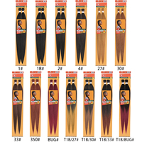 Cheveux à tresser pré-étirés de 29 pouces, 160g, texture Yaki ombrée 2X, cheveux synthétiques pour tresses au crochet, tresses sénégalaises, 13 couleurs