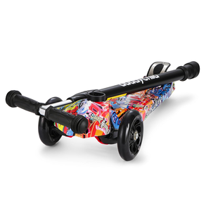 Trottinette pliable à trois roues en acier pour enfants avec certification CE, hauteur réglable pour les enfants de 3 à 6 ans - Product Image 2