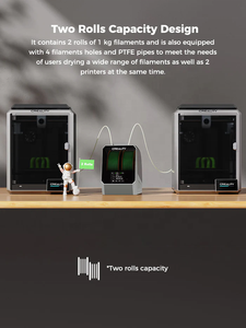 Space Pi Plus 3D Filament Dryer New 1-Year Warranty-One-Key Setting for 1.75/2.85mm Double Drying Capacity for PLA PETG <b>ABS</b> TPU - Product Image 2
