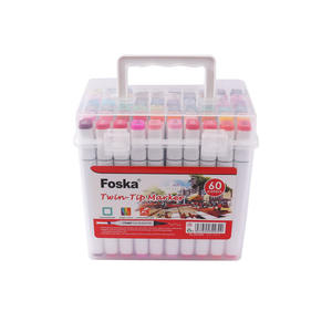 Marqueurs d'alcool Foska Marqueur d'art large et fin à double pointe pour artistes Coloriage adulte <span class=keywords><strong>Dessin</strong></span> <span class=keywords><strong>Paysage</strong></span> Croquis - Product Image 1