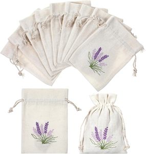 Canvas Drawstring <b>Sachet</b> Bags <b>Lavender</b> Pouch Empty Gift Jewelry Candy Spice Packaging - Product Image 2