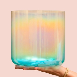 Bol chantant en cristal d'alchimie pour la méditation sonore, son profond 432 Hz - Product Image 5