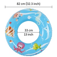 Bouée de natation en PVC transparente en forme de requin, dinosaure, étoile ou poisson pour voiture, grande taille