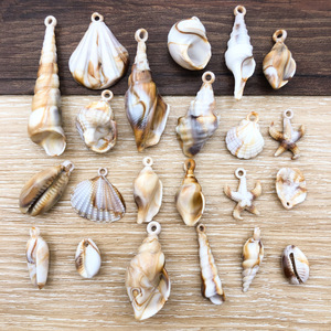 จี้เปลือกหอยอะคริลิคขนาดกลางสำหรับทำเครื่องประดับ DIY - Product Image 1