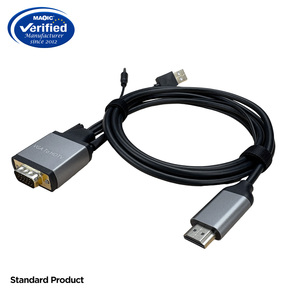 Nueva llegada 1,8 M VGA <span class=keywords><strong>a</strong></span> para <span class=keywords><strong>Cable</strong></span> <span class=keywords><strong>HDMI</strong></span> <span class=keywords><strong>USB</strong></span> Audio Video de alta definición Chaqueta de PVC <span class=keywords><strong>Cable</strong></span> de conexión de computadora personalizado para - Product Image 3
