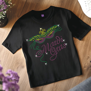 Applicazioni Termoadesive Personalizzate con Cristalli Luccicanti per Mardi Gras, Disegni con Strass da Stirare, <span class=keywords><strong>Motivi</strong></span> e Applicazioni all'Ingrosso per Abbigliamento - Product Image 5
