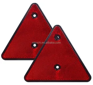 Safety Reflector Warning Sign Slow Moving Vehicle Triangle Reflector Sign Engineering Grade Reflective For Outdoor Truck Car