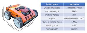 Tondeuse à <span class=keywords><strong>gazon</strong></span> miniature télécommandée sans fil 4x4 à moteur essence 4 temps certifiée CE 2026 pour terrains en pente, fabrication chinoise - Product Image 2