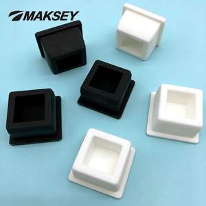 Bouchon d'extrémité carré en silicone <span class=keywords><strong>MAKSEY</strong></span> 9.6-29.6mm résistant à haute pression, en forme de carré, creux, pour tuyau/tube - Product Image 3