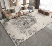 Tapis d'appoint en velours cristal, style moderne et minimaliste, imitation cachemire, doux, moelleux, antidérapant, pour salon et chambre à coucher
