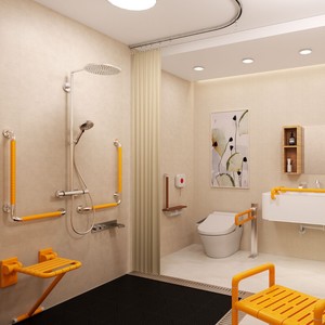 Pasamanos para Baño de Acero Inoxidable 304, Antideslizantes, Diseño Moderno, Equipo de Seguridad para Personas Mayores y con Discapacidad - Product Image 1