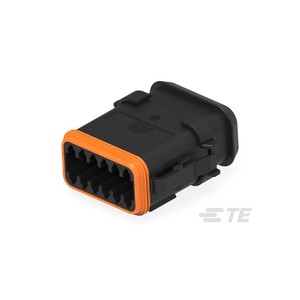 ตัวเชื่อมต่อแบบสี่เหลี่ยม 12 ตำแหน่ง รุ่น DT06-12SB-CE13 ของผู้ผลิต BOM ขนาด 9.12 มม. แบบแขวนอิสระ DT0612SBCE13 สีดำ - Product Image 1