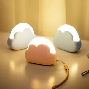 Hot Charge 2 hours use 50 hours multi colors LED cloud lights comfortable touch and decompression cloud cute mini night light