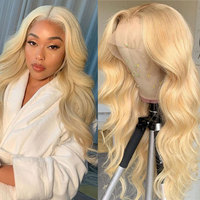 Perruque Bob Full Lace Wig naturelle Hd 100% naturelle, cheveux brésiliens vierges, blonds, pour femmes noires,