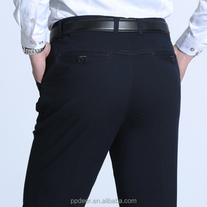 Pantalones de trabajo flexibles para hombre, pantalón Chino inteligente, color <span class=keywords><strong>caqui</strong></span>, personalizado, 360 - Product Image 5