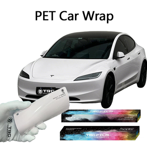 Film Vinyle Adhésif Intégral pour Voiture 1.52*17m/rouleau Auto-Réparant Changeant de Couleur Haute Brillance Polyester PVC Échantillon Gratuit - Product Image 1