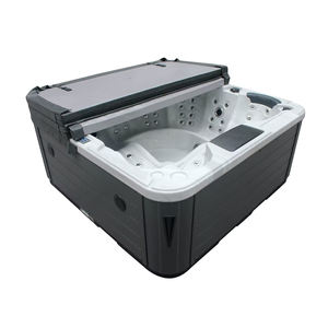 Baignoire à bulles, nouvelle arrivée, 6 personnes, autoportante, moderne, utilisation hôtelière, acrylique, hydromassage, bain à remous, spa extérieur, chaud - Product Image 1