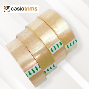 Ruban adhésif transparent en acrylique - Ruban d'emballage simple face résistant pour boîtes en carton, expédition et stockage. Sceaux d'expédition sécurisés - Product Image 1