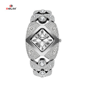Orologio da <span class=keywords><strong>Donna</strong></span> <span class=keywords><strong>di</strong></span> <span class=keywords><strong>Marca</strong></span> <span class=keywords><strong>di</strong></span> Lusso con Diamanti, Design Retrò <span class=keywords><strong>di</strong></span> Alta Gamma, Movimento al Quarzo, Cinturino in Titanio e Quadrante con Lancette - Product Image 3