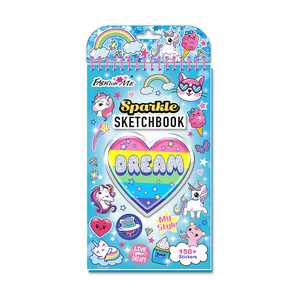 Nouveau livre de croquis à paillettes licorne au design personnalisé bricolage livre d'activités de dessin pour enfants jouets - Product Image 5