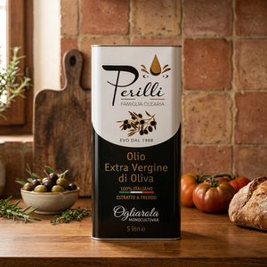น้ำมันมะกอกบริสุทธิ์พิเศษเพอร์ริลลี คอราตินา โมโนคัลติวาร์ 5 ลิตร น้ำมันปรุงอาหารอิตาเลียนสกัดเย็นบรรจุกระป๋อง - Product Image 2