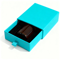 Emballage rigide en carton recyclable, conception personnalisée, laminage mat, gaufrage, boîte cadeau pour soins de la peau, tiroir coulissant pour parfum, personnalisé