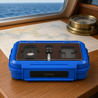 Étui à cigares rigide en métal bleu roi, grand format, anti-humidité, avec couvercle à fenêtre, doublure en mousse, compartiment pour coupe-cigares et briquet, idéal pour le voyage, cadeau pour homme, usage domestique