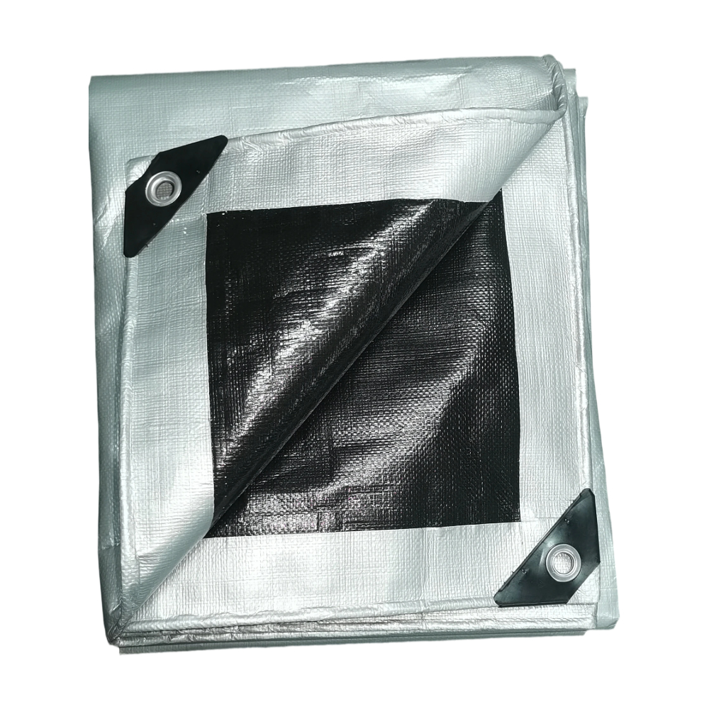 100% Polyester Medium Weight Industrial Tarpaulin PE Coated Waterproof Rainproof Outdoor Agriculture Woven Fabric Plain Weft