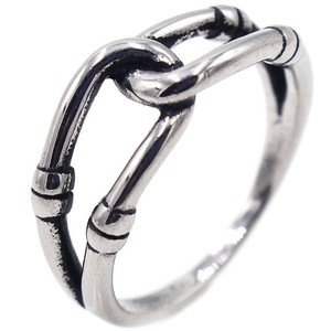 Men's <b>Titanium</b> Steel <b>Ring</b> Bamboo Joint Figure Eight Design Retro Silver Color Gift Jewelry - Product Image 1