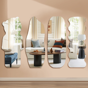 Adesivo da parete a corpo intero in acrilico HD specchio morbido per bagno camera da letto decorazioni per la casa a forma di specchio decorativo - Product Image 4