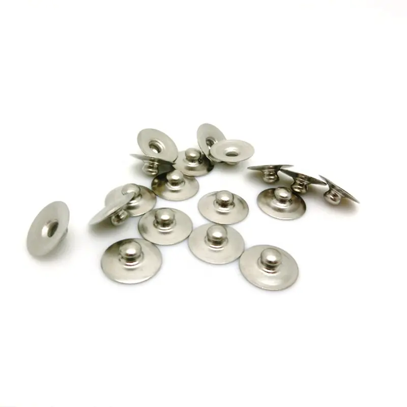 Стандартная латунная Кнопка H65 для ЭКГ-электрода 3,9 мм с наружной резьбой и стандартная внутренняя Кнопка abs ECG 3,9 с внутренней резьбой