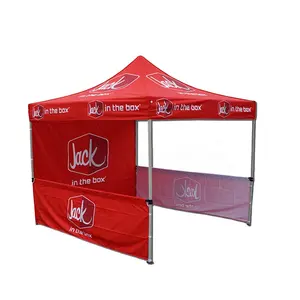 Alüminyum çerçeve baskılı fuar katlanır reklam çadırı ile özelleştirilmiş Pop Up gölgelik logosu