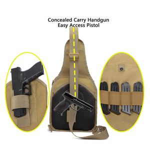 タクティカルスリングバックパックバッグパックモールシングルショルダーバックパッククロスボディバッグホルスター付き10リットル - Product Image 4