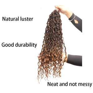 Extensiones de Cabello Sintético de 22 Pulgadas, Naturales, para Ombre, Trenzas de Ganchillo Passion Twist, River Goddess Locs, Cabello Rizado Sintético, 150g - Product Image 3