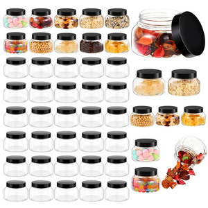 150g 200g 250g pot de beurre corporel transparent 8oz avec couvercle pour maquillage cosmétique masque capillaire pour les yeux crème Slime sucre corps gommage pot conteneur - Product Image 2