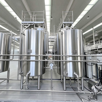 Cuve de Fermentation en Acier Inoxydable pour Bière et Vin avec Réservoir sous Pression et PLC, Équipement de Brasserie 5000L