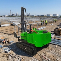 Pilote de pile solaire entièrement hydraulique économique avec rotation de 360 degrés, mât unique et perçage à haut rendement