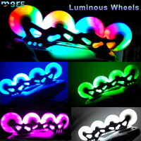 SeeMore Vente en Gros Roues de Rechange Lumineuses pour Skateboard de 64/68/72/76/80 mm en PU, Roues de Patins à Roulettes en Ligne