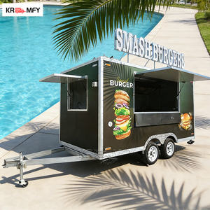 Camiones de Comida Móviles con Calefacción, Remolque Multifuncional de Aluminio y Fibra de Vidrio para Venta de Hot Dogs y Comida Rápida con Papas Fritas - Product Image 4