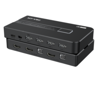 Commutateur KVM HDMI manuel 2 ports 4K 60Hz pour contrôler 2 PC avec 1 clavier et souris, panneau de contrôle de bureau USB2.0
