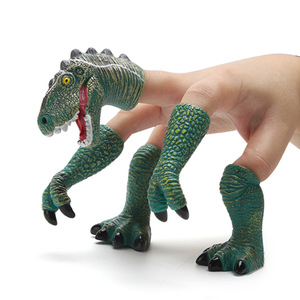 Hot Sale Walking Dinosaurier Puppe Walking Dinosaurier Puppen 1 Kopf 4 Fuß Simulation Dinosaurier <span class=keywords><strong>Finger</strong></span> Puppe Set - Product Image 1