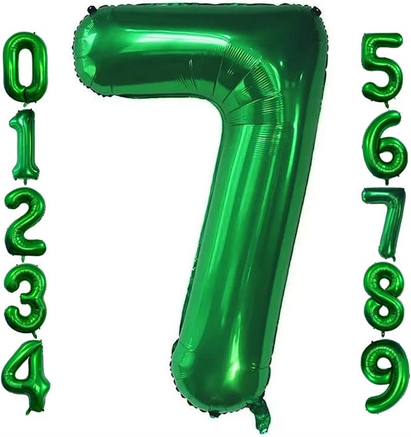 MAGJUCHE Green Foil 40 In 43 Helium Jumbo Number Balloons, 43rd Birthday Decoration Digital Balloon For Women Or Men, 43 Year Old Party Supplies