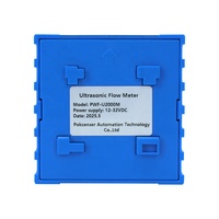 Pokcenser PWF-U2000 Serie Kunststoff 4-20mA Aufsteck-Ultraschall-Durchflussmesser für Flüssigkeiten mit SD-Karten-Datenlogger OEM