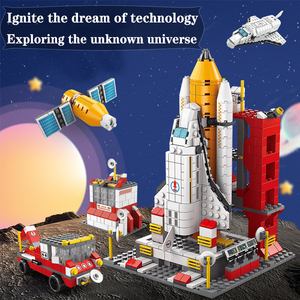 1000PCS Space Shuttle Space Exploration Rocket Building <strong>Blocks</strong> Model Construction DIY Toy Bag Packing Boy Creative Toys - Product Image 5