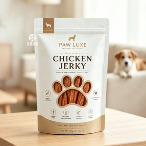 Custom Aluminum <b>Foil</b> Pet Food Packaging Bags 50g to 1kg Stand Up Zipper Pouch <b>Window</b> Digital Printing OEM - Product Image 3