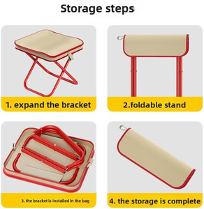 كرسي محمول قابل للطي بالجملة مع حقيبة حمل، كرسي سفر مدمج للتخييم والصيد، كراسي تخييم خفيفة الوزن للغاية - Product Image 4