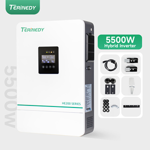 Inversor <span class=keywords><strong>solar</strong></span> híbrido de 5500W 48V CC a 220V/240V CA Salida de fase dividida <span class=keywords><strong>Controlador</strong></span> <span class=keywords><strong>solar</strong></span> <span class=keywords><strong>MPPT</strong></span> integrado de <span class=keywords><strong>100A</strong></span> - Product Image 2