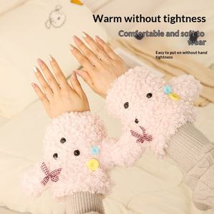 Novo Urso de Pelúcia Fofo com Mangas de Flanela, Tridimensional, Divertido, Espesso, Quente, Anti-manchas, Bordado, 31cm-50cm - Product Image 4