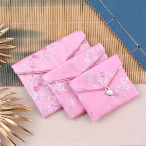 Jewelry Silk <b>Purse</b> Pouch Gift Bags Zipper Closure Lightweight Multiple Colors Pack of 8*10cm <b>Medium</b> - Product Image 6