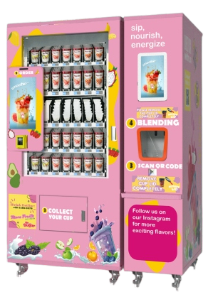 New Commercial 24H Intelligent Fresh Frozen Fruit Smoothies Vending Machine